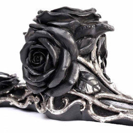 Bougeoir Alchemy Gothic V96 Triple Black Rose