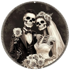 Plaque Métal ronde Eternal Love